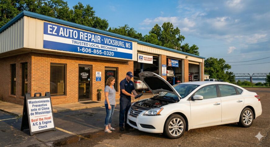 Z Auto Repair mechanic performing maintenance in Vicksburg, MS